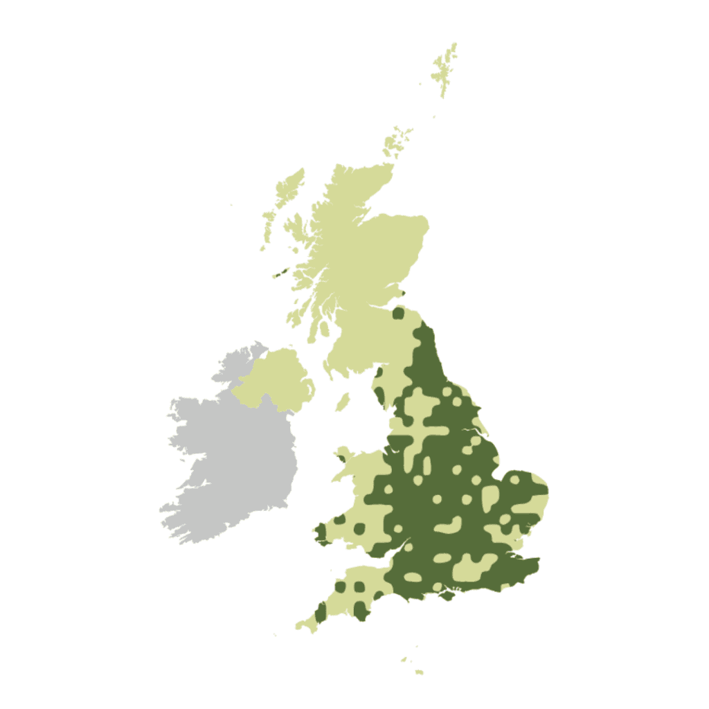 Distribution map of the Red-tailed cuckoo bumblebee, Bombus rupestris